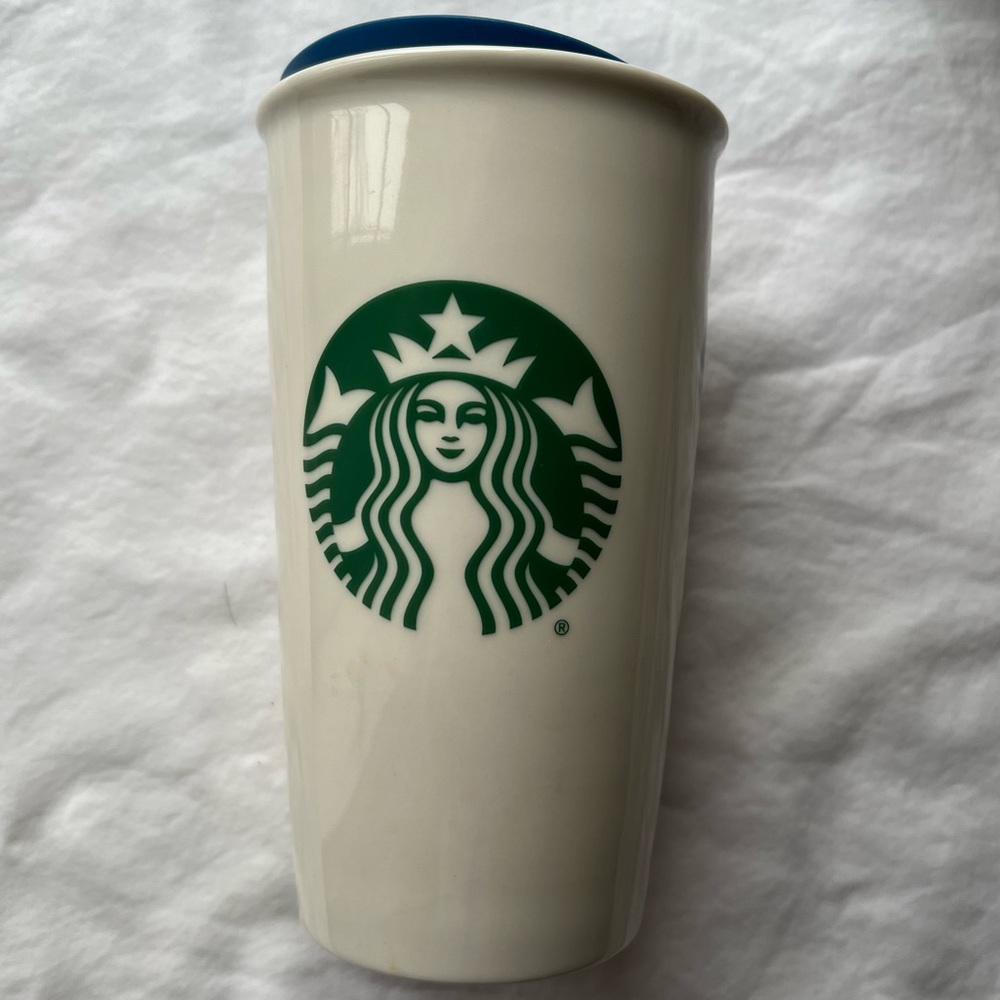 NWT Disney Parks Epcot Starbucks Ceramic Tumbler 12oz - Picture 2 of 5